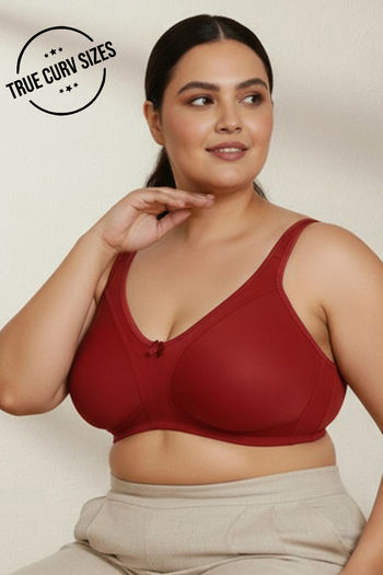 Buy Zivame True Curv Cotton Laminated Non Wired Full Coverage Sag Lift Bra - Sundried Tomato